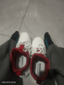 回力籃球鞋男鞋春夏高幫減震耐磨實(shí)戰防滑學(xué)生青少年比賽運動(dòng)跑步鞋男 米/紅【高品質(zhì)款】 40 曬單實(shí)拍圖