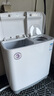 揚子13公斤半自動(dòng)洗衣機雙桶雙缸大容量家用宿舍租房用小型迷你脫水甩干雙桶內衣褲洗衣機  半自動(dòng)13公斤歐洲白 曬單實(shí)拍圖