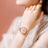 羅西尼（ROSSINI）手表女款 生日禮物學(xué)生手表防水簡(jiǎn)約粉盤(pán)石英小金表619920 曬單實(shí)拍圖