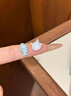 QMXDS999純銀貓咪小魚(yú)不對稱(chēng)耳釘女可愛(ài)甜美耳棒迷你耳骨釘養耳洞免摘 S999足銀貓咪小魚(yú)耳釘 曬單實(shí)拍圖