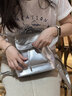 MYD銀色雙肩包女2024新款時尚設(shè)計感小眾背包女士雙肩小型迷你包 月光銀（子母包組合） 小包 曬單實拍圖
