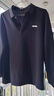 吉普（JEEP）長(cháng)袖T恤男秋冬季寬松休閑polo領(lǐng)打底衫男士衣服男裝 黑色 2XL 曬單實(shí)拍圖