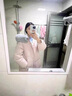 妤遇（YUUZYUUS）品牌女裝白鵝絨大毛領(lǐng)羽絨服女2025冬季新款小個(gè)子加厚韓版寬松 煙粉色 M 曬單實(shí)拍圖