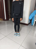 李寧（LI-NING）兒童緊身衣訓練服速干衣運動(dòng)套裝跑步男女秋冬籃球足球羽毛球服 曬單實(shí)拍圖