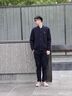 哈吉斯（HAZZYS）男裝 秋款外套【空氣層面料】棒球領(lǐng)夾克男ASVZU0BDX46 藏青色NV L (175/96A 48) 曬單實(shí)拍圖