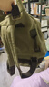 其他家帆布背包男士戶(hù)外旅行大容量雙肩包運動(dòng)籃球個(gè)性水桶高中學(xué)生書(shū)包 軍綠色 曬單實(shí)拍圖