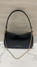 CHARLES&KEITH鱷魚(yú)紋鏈條腋下包小方包女生日禮物CK2-80151362-B Black Croco黑色 S 曬單實(shí)拍圖