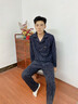 浪莎棉質(zhì)睡衣男春秋季長(cháng)袖長(cháng)褲青少年大碼休閑韓式家居服可外穿兩件套 長(cháng)袖長(cháng)褲男：LL-30117 L 曬單實(shí)拍圖