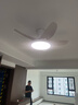 佑家吸頂隱形風(fēng)扇燈餐廳家用變頻的電扇燈臥室客廳吊扇燈 四葉42寸72w全光譜（不含安裝） 曬單實(shí)拍圖