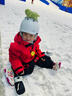 ODDIVSKI兒童羽絨滑雪服套裝3L專(zhuān)業(yè)防水防風(fēng)加厚保暖羽絨滑雪衣滑雪褲套裝 中國紅上衣+墨玉黑褲子套裝 雪服填充羽絨 雪褲加絨 150cm 【適合身高145-155cm】 曬單實(shí)拍圖