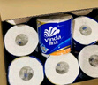 維達(dá)（Vinda）卷紙 藍(lán)色經(jīng)典有芯卷紙4層180克*30卷 加厚 紙巾 整箱 曬單實(shí)拍圖
