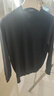 杉杉【羊毛+桑蠶絲】輕商務(wù)長(cháng)袖針織衫秋新款黑色毛衣內搭打底男 曬單實(shí)拍圖