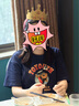 初語(yǔ)連衣裙女2025年夏季新款寬松遮肚子中長(cháng)款拼接T恤裙子 黛藍色  L  曬單實(shí)拍圖