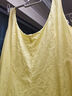 茵曼（INMAN）章若楠同款歐若風(fēng)法式吊帶連衣裙2025夏季新品女裝淡鵝黃色裙子 淺黃色 (方領(lǐng)) M 曬單實(shí)拍圖