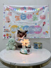 苗句寵 順豐直送 寵物生日蛋糕 貓狗可食 雞肉口味蛋糕 約260g 款式3:天空之城 MINI款直徑9.5cm 適小型犬和貓 打印照片（不含石膏頭像） 曬單實(shí)拍圖