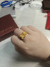 金至尊（3DG Jewellery）清雅茉莉黃金花朵戒指女新款足金活口指環(huán)女戒生日禮物按克計價 金重5.35克（配珠寶禮盒） 曬單實拍圖