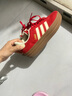 adidas「T頭鞋」VL COURT BOLD厚底增高休閑板鞋德訓(xùn)鞋女阿迪達(dá)斯   淺猩紅/暖香草色   36 曬單實(shí)拍圖