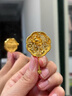 京工美作【北京工美】古法黃金芙蓉夢(mèng)-金荷團扇胸針吊墜兩戴款女 禮物 18.55克 曬單實(shí)拍圖