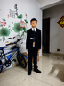 羅蒙兒童西裝馬甲套裝男童英倫風(fēng)主持人禮服花童男孩表演服 黑色 150 曬單實(shí)拍圖