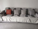 安若白沙發(fā)蓋布四季通用沙發(fā)巾全包沙發(fā)套罩防滑沙發(fā)坐墊子家用沙發(fā)蓋毯 塞亞蓋巾-深灰色 180cm*380cm 【建議小四人位】 曬單實(shí)拍圖