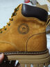 駱駝（CAMEL）【王俊凱同款】會(huì )員馬丁靴男秋冬2025新款大黃靴戶(hù)外工裝登山靴 GE122W7757T 金黃色（男款） 42 曬單實(shí)拍圖