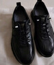奧康（Aokang）時(shí)尚休閑皮鞋男牛皮減震舒適百搭通勤鞋黑色41碼 曬單實(shí)拍圖
