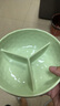 木子丘分格飯盒上班族食堂可微波爐帶飯成人打飯便當盒餐盒三格分隔餐盤(pán) 帶蓋-奶綠（英文字母） 1層 900ml 異形三格陶瓷碗 曬單實(shí)拍圖