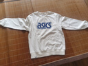 asics亞瑟士童裝男女兒童中大童圓領(lǐng)印花休閑衛衣LOGO款 00白色 140 cm 曬單實(shí)拍圖