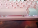 森松尼（sunsonny） 机械键盘鼠标套装有线台式电脑笔记本外设游戏办公打字热拨插可换轴可编程发光 J9白粉双拼白光（青轴） 实拍图