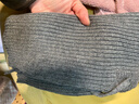 無(wú)印良品（MUJI）減輕頸部刺癢感 美利奴羊毛混 巴拉克拉法帽 灰色5A 曬單實(shí)拍圖