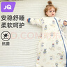 婧麒（JOYNCLEON）嬰兒睡袋秋冬款寶寶一體式加厚純棉防寒防踢被子兒童分腿冬季 冬款-圓擺純棉【5-15℃】藍色 S碼-身高60-70cm-年齡3個(gè)月-1.5 曬單實(shí)拍圖