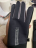 UOSO保暖手套男冬季騎行防水防凍防風(fēng)寒開(kāi)車(chē)防滑可觸屏五指手套女 氣質(zhì)灰【男款】 均碼 曬單實(shí)拍圖