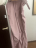 太平鳥(niǎo)女裝休閑褲寬松高腰春季闊腿束腳傘兵褲 粉色 S 曬單實(shí)拍圖