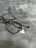 伊燦簡(jiǎn)約愛(ài)心吊墜項鏈女輕奢小眾設計黑繩鎖骨鏈2025新款爆款氣質(zhì)頸鏈 小愛(ài)心吊墜項鏈1.5cm 曬單實(shí)拍圖