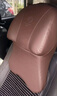 齊選航空級汽車(chē)頭枕腰靠全皮款四季通用記憶棉頸枕靠枕車(chē)載座椅護頸枕 航空頭枕+腰靠-全皮款【酒紅色】 曬單實(shí)拍圖