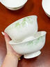 NINE CRANES景德鎮(zhèn)面碗骨瓷家用大碗盛湯釉下彩現(xiàn)代簡約高顏值6英寸面碗4個(gè) 曬單實(shí)拍圖