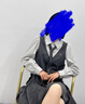 樂町【商場同款】學院風拼接連衣裙25春新款OL風長袖裙C2FAF1104 銀燭灰 S 曬單實拍圖