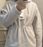 LAFUMA樂(lè )飛葉抓絨衣女 戶(hù)外廓形寬松Polartec加厚搖粒絨外套 LFJA3CRX6 云灰色CE 160/80A（36） 曬單實(shí)拍圖