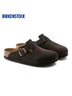 BIRKENSTOCK勃肯德國進(jìn)口男女款牛皮絨面革軟底Boston包頭拖鞋 深棕窄版660463 36 曬單實(shí)拍圖