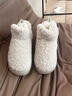 安尚芬棉拖鞋女士冬季新款踩屎感包跟室內卡通居家防滑情侶毛毛棉拖鞋男 淺咖 38-39 (235mm)適合37-38 曬單實(shí)拍圖
