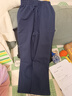 忻悅晴兒童校服褲深藍色運動(dòng)褲男女童灰色衛褲春秋款學(xué)生藏青色校服單褲 深藍色-直筒-春秋單層320g 150 cm 曬單實(shí)拍圖