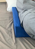 LUCYLEE日本醫用老人翻身枕臥床病人久躺護理神器防壓瘡褥瘡三角墊輔助器 加長(cháng)防滑型【藍色-棉布外套】R形（長(cháng)60cm） 曬單實(shí)拍圖
