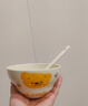 可愛(ài)葫蘆陶瓷家用奶油飯碗少女心網(wǎng)沙拉卡通手繪高顏值心碗大容量 蜂蜜熊一碗一勺（2色隨機） 曬單實(shí)拍圖