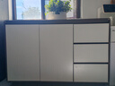 逸左逸右實(shí)木餐邊柜客廳家用現代簡(jiǎn)約靠墻一體式儲物柜奶油風(fēng)加厚收納斗柜 深灰色 120*40*80CM 曬單實(shí)拍圖