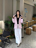 波司登25新款羽絨服女短款90絨冰雪運動(dòng)時(shí)尚冬季連帽保暖外套B250246806 晨光粉1894-趨勢推薦 S 160/84A 體重約100-110斤 曬單實(shí)拍圖