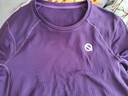 輕功【新品】熱力方格圓領(lǐng)長(cháng)袖2.0跑步運動(dòng)透氣排汗T恤長(cháng)袖男女款 【男款】墨紫 XL 曬單實(shí)拍圖