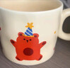 摩登主婦動(dòng)物派對馬克杯帶蓋陶瓷杯子辦公室水杯早餐杯咖啡杯 馬克杯（狂歡小熊） 350ml 詳見(jiàn)圖二 曬單實(shí)拍圖