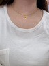 中國黃金（CHINA GOLD）心心相印黃金項鏈女士18K金愛(ài)心吊墜紀念日禮物送女友老婆生日 精品禮盒請勿下單 曬單實(shí)拍圖