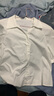 百圖betu女裝2025夏季新款襯衫法式插肩泡泡袖七分袖襯衫女2503D14 白色 S 曬單實(shí)拍圖