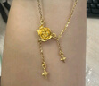 周六福玫瑰星辰黃金項鏈女足金吊墜女生日禮物計價(jià)A0613874 約4.15g  曬單實(shí)拍圖